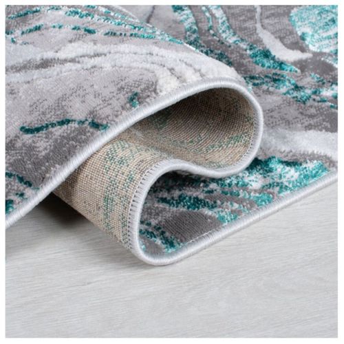 Tapis De Salon Sire En Polypropylène - Bleu Turquoise - 240x340 Cm