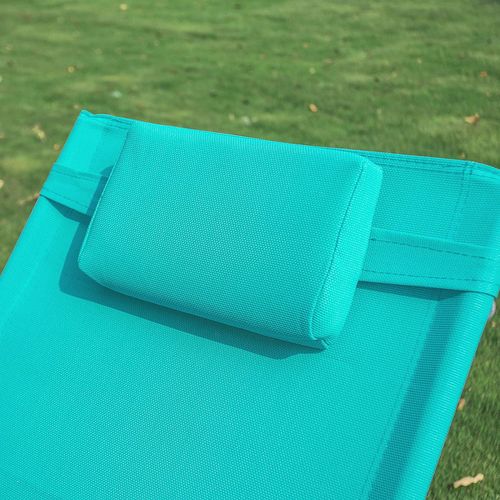 Bain De Soleil Chaise Longue Fauteuil à Bascule Avec Appui-tête Et Pochette Latérale, Ogs28-hb