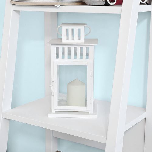 Étagère Style Échelle Bibliothèque - 5 Étages –blanc, Frg101-w