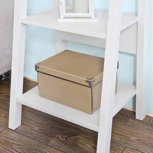 Étagère Style Échelle Bibliothèque - 5 Étages –blanc, Frg101-w