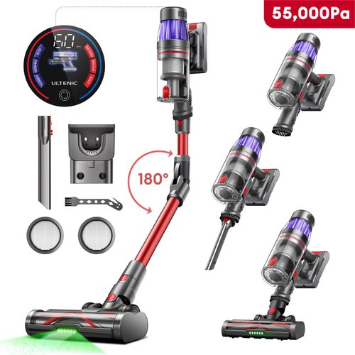 Aspirateur Balai uf16 flex - 55kpa/ 550w /60min - 1l - Batterie amovible- Tube pliable