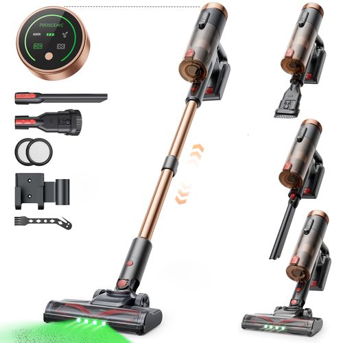 Aspirateur Balai Sans Fil P11 Ultra, 50kpa, Léger, Tube Télescopique, Autonomie 50 Min