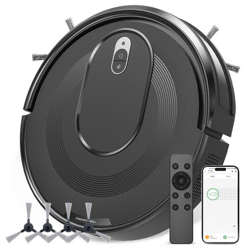 Cleanova W6plus-5000pa Aspirateur Robot-120min Autonomie-alexa/app/ifttt-ultra Mince Silencieux