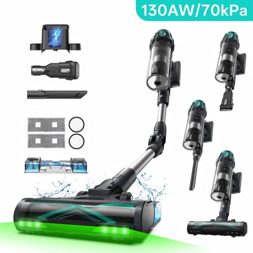 Blitz V15 Max-70kpa/580w Aspirateur Balai Sans Fil-65min Autonomie-écran LED-bac 1.5l