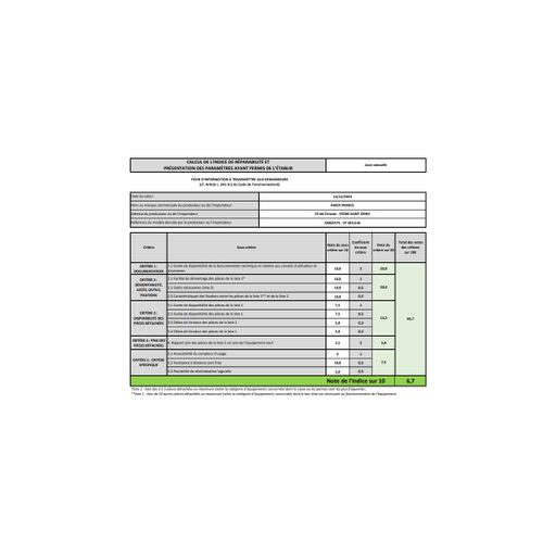 Mini Lave-vaisselle 6 couverts 55 x 44.3 x 50 cm - Cp6e51ls