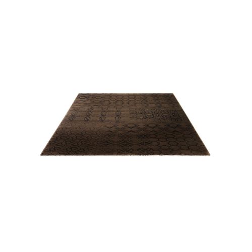 Tapis Chambre 80x150 Tissé Chocolat Rectangle Motif Berbère Hamptons