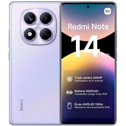 Smartphone Xiaomi Redmi note 14 pro purple 512Go