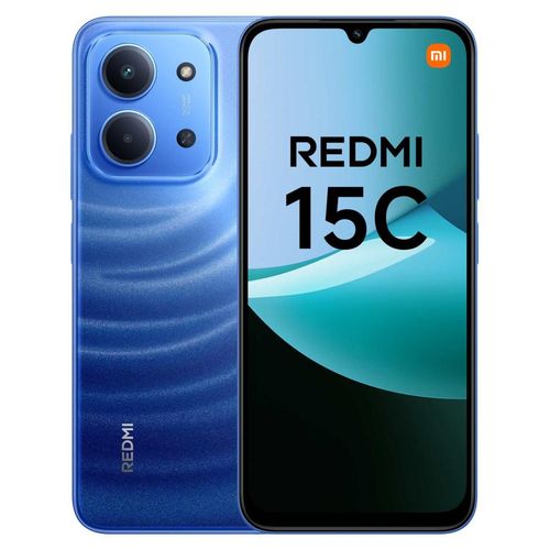 Smartphone Redmi 15c 17,5 Cm (6.9") 4g USB Type-c 4 Go 256 Go 6000 Mah Bleu