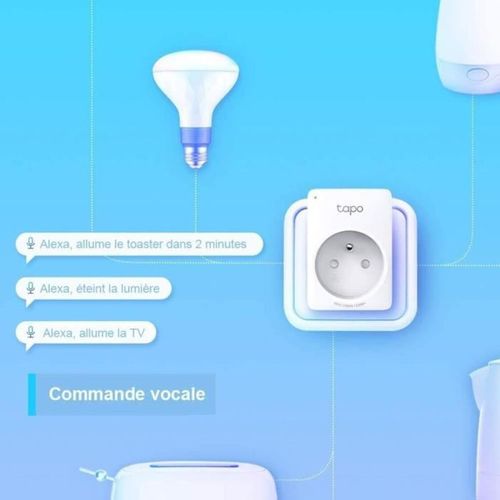 Tapo Prise Connectée Wifi - Compatible Avec Alexa Et Google Home - Tapo P100 - 2-pack