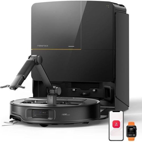 Saros Z70 - Aspirateur Robot Laveur - Bras Articulé Omnigrip - Puissance 22000 Pa - Conception Ultr