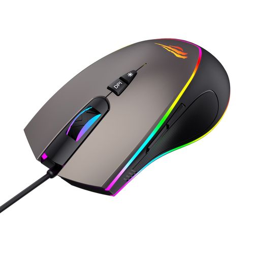 Souris Gamer Ms1017 7 Boutons, 6400 Dpi, Optique, Usb, Rétroéclairage Rgb - Prise En Charge Macros