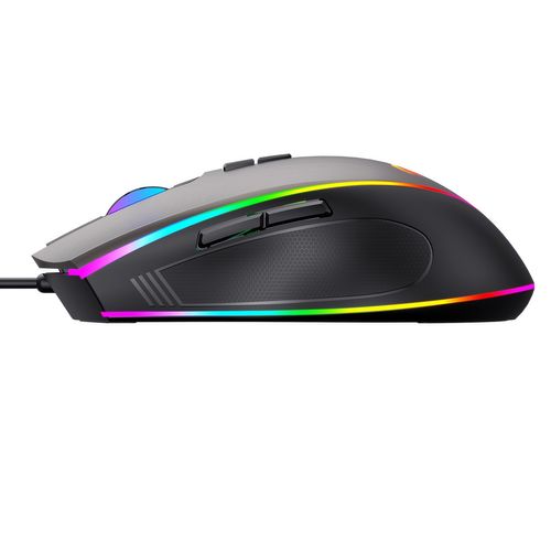 Souris Gamer Ms1017 7 Boutons, 6400 Dpi, Optique, Usb, Rétroéclairage Rgb - Prise En Charge Macros