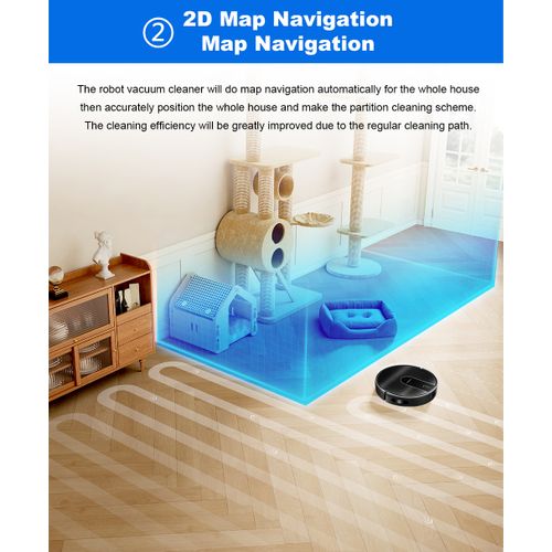 Aspirateur Robot - Liectroux - N7S-U - Navigation Gyroscope - 5200mAh