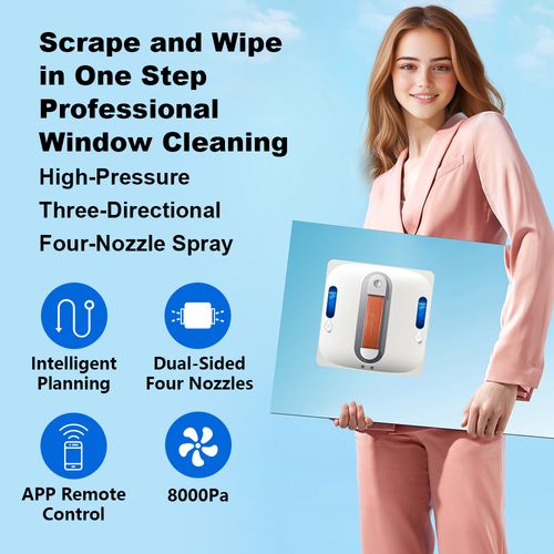 Nettoyeur De Fenêtres Robot S11 – Pulvérisation 4 Direction- Contrôle Bluetooth