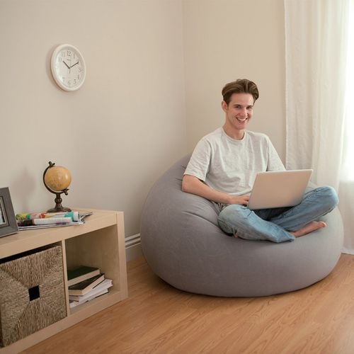 Fauteuil Poire Soft 107 X 104 X 69 Cm - Gris