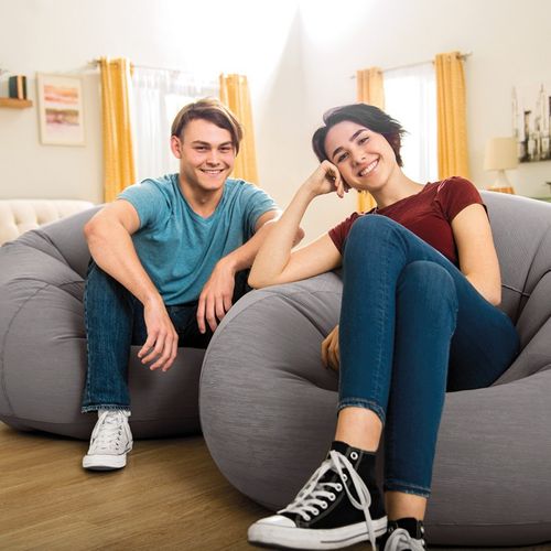 Fauteuil Poire Soft 107 X 104 X 69 Cm - Gris