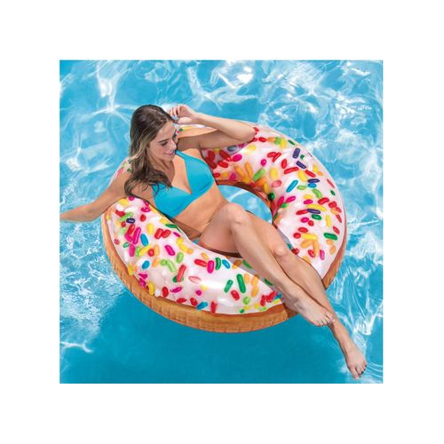 Bouée Géante Gonflable Donut Sucré D 114 Cm