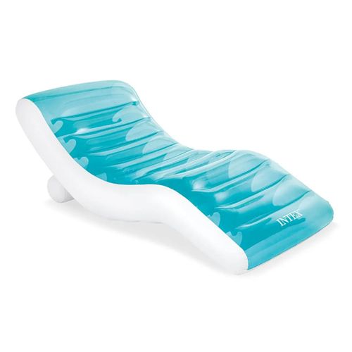 Matelas Gonflable Lounge "lagon" 191cm Bleu