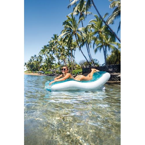 Matelas Gonflable Lounge "lagon" 191cm Bleu