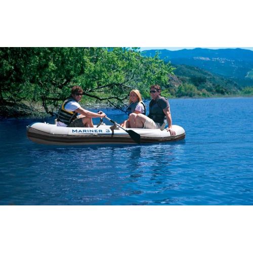 Set Bateau Gonflable 3 Places Intex Mariner 3 (rames Et Gonfleur Inclus)
