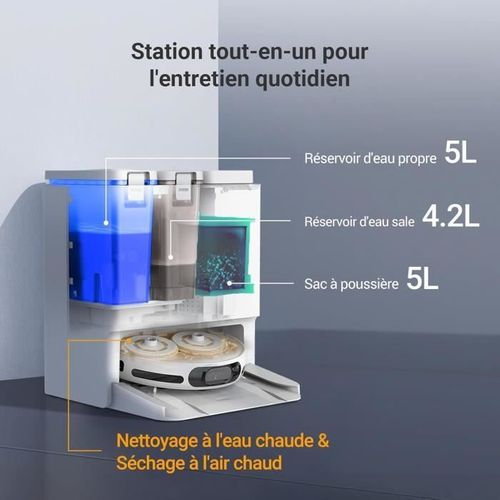 Aspirateur Robot  Aspirateur Robot LDS LIDAR - RS20 Pro