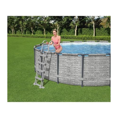 Kit Piscine Tubulaire   Steel Pro Max  488 X 122 Cm  Ronde Livrée Avec Pompe De Filtration