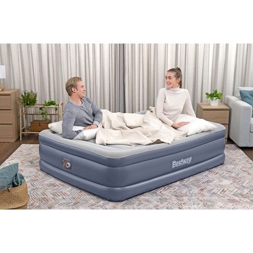 Matelas Gonflable Tritech 51 Cm - 2 Places - 203 x 152 x 51 cm - pompe électrique intégrée