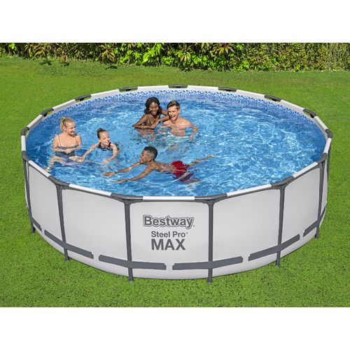 Piscine Tubulaire Bestway Steel Pro Max 457x122cm Filtre 3.028l/h Couverture