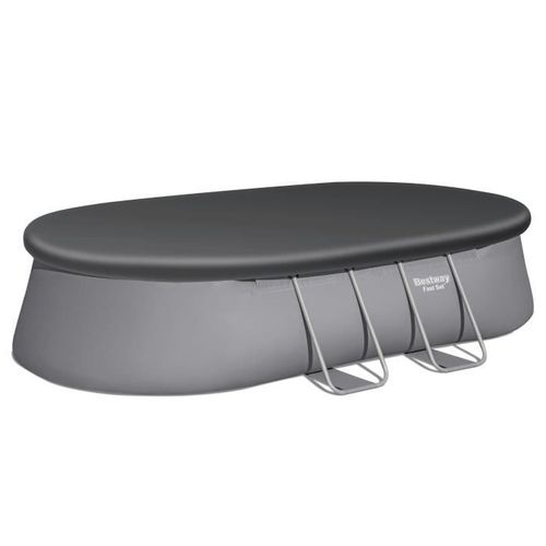 Kit Piscine Hors Sol Autoportante Fast Set - 488 X 305 X 107cm - Ovale (avec Filtre, Échelle, Bâche)