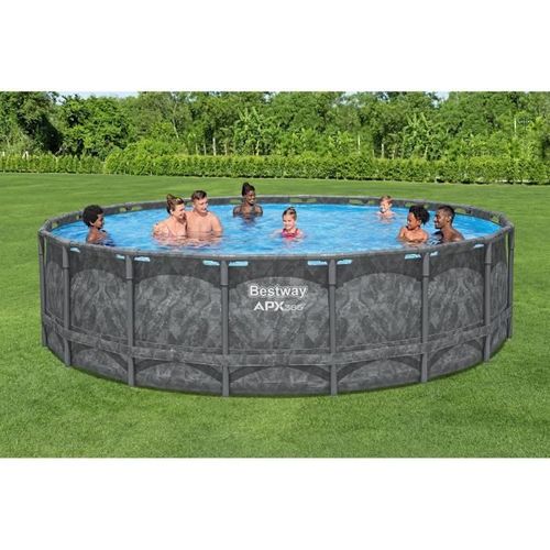 Kit Piscine Hors Sol Tubulaire Bestway - Apx 365™ - 549 X 132 Cm - Ronde (filtre à Sable, 250 G )