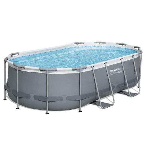 Kit Piscine Hors Sol Tubulaire Bestway - Steel Pro Max™ - 427 X 250 X 100 Cm - Ovale (avec Filtre)
