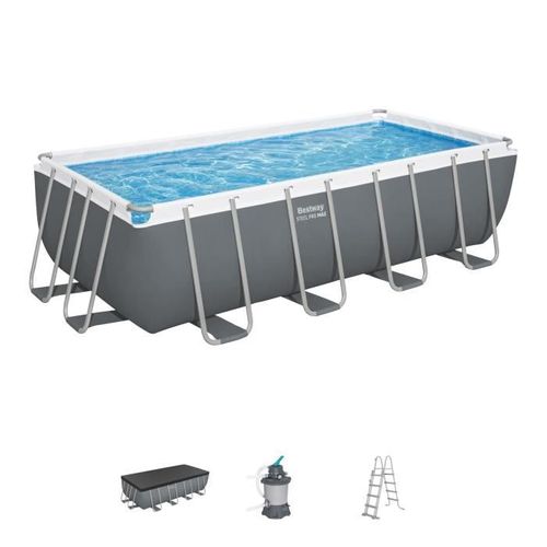 Kit Piscine Hors Sol Tubulaire Bestway - Steel Pro Max™ - 488 X 244 X 122 Cm - Rectangulaire