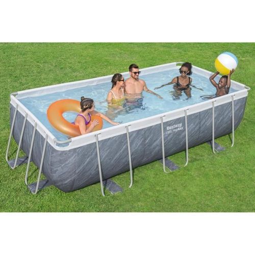 Kit Piscine Hors Sol Tubulaire Bestway - Steel Pro Max - 404 X 201 X 100 Cm -rectangulaire (filtre )