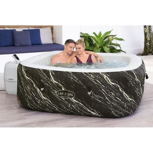 Spa Gonflable Bestway - Lay-z-spa Hollywood - 140 Airjets - 180 X 180 X 66 Cm - 4 à 6 Places - Carré
