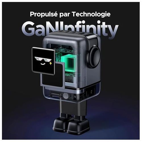 Chargeur Secteur Robot 4 Ports - 100w - Pd - Noir