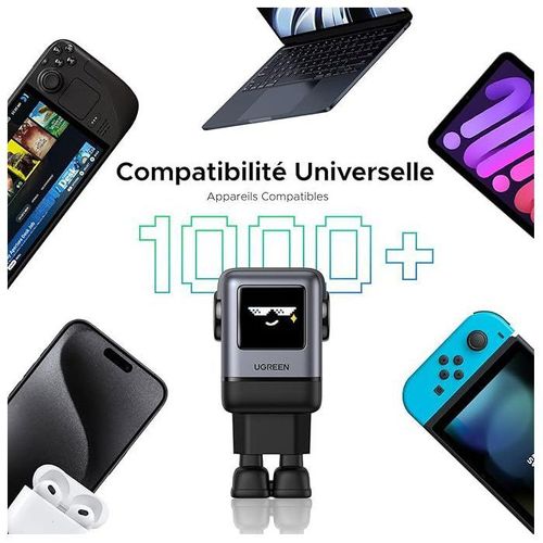 Chargeur Secteur Robot 4 Ports - 100w - Pd - Noir