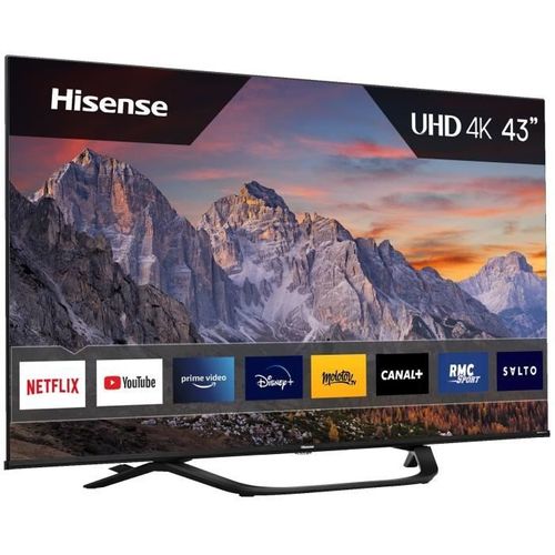 43a63h - TV LED 43" (108 cm ) - 4k Uhd (3840 X 2160) - Dolby Vision - TV Connecté - 3xHDMI 2.0