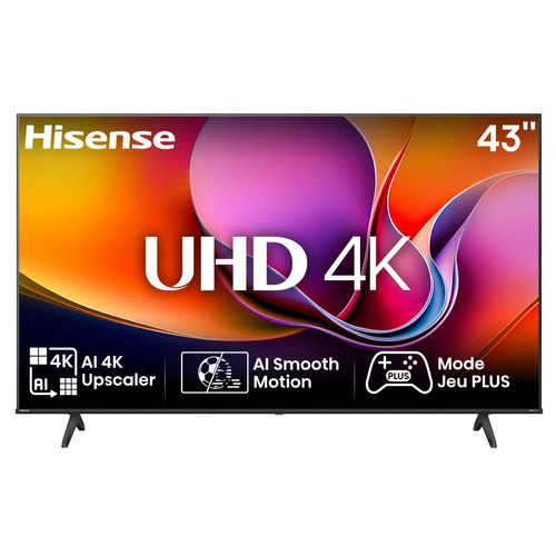 Téléviseur UHD 4K 43'' 108cm HISENSE 43A6Q Noir