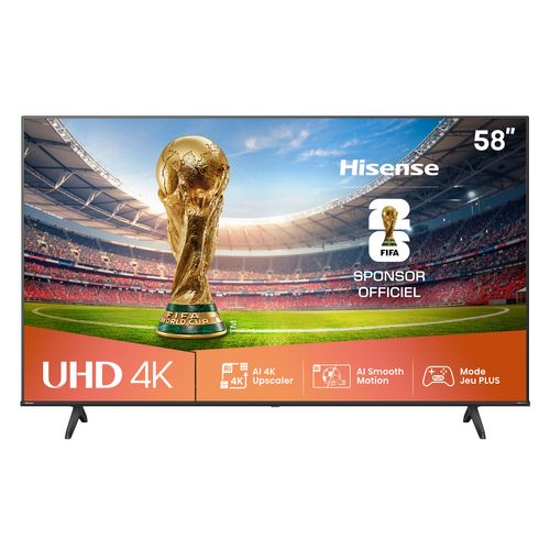 Téléviseur 4K LED 58'' 146 cm HISENSE 58E61QT