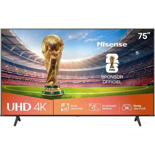 75a6q - TV LED 75 (189 Cm) - 4k Uhd 3840x2160 - Hdr10+ - TV Connecté - 3xhdmi 2.1 - Wifi