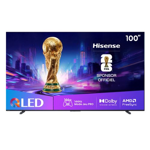 Téléviseur QLED 100'' 253 cm HISENSE 100E7Q PRO