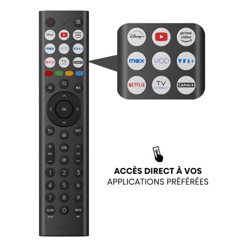 Téléviseur Full HD 40'' 100cm HISENSE 40A4Q Noir