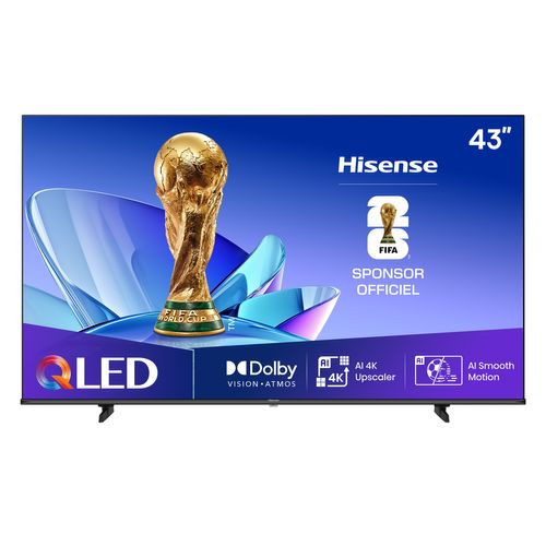 Téléviseur 4K QLED 43'' 108 cm HISENSE 43E77Q