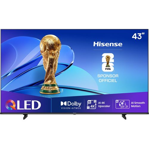 43e7q - TV Qled 43 (108 Cm) - 4k Uhd 3840x2160 - TV Connecté - 3xhdmi 2.1 - Wifi