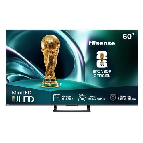 Téléviseur MiniLED 50'' 126 cm HISENSE 50U7Q