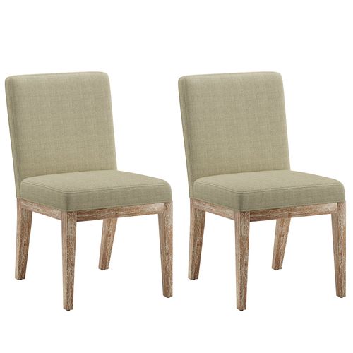 Lot De 2 Chaises Salle à Manger Design Rétro Élégant, Dossier Haut, Bois Robuste, Noir