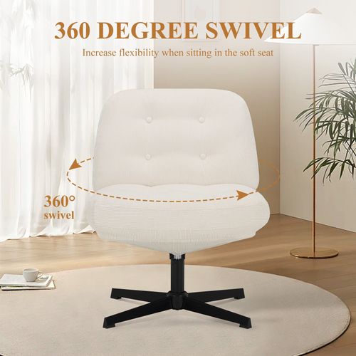 Chaise De Bureau, Assise Large En Mousse Mémoire, Confort Et Soutien, Usage Bureau Et Maison, Blanc