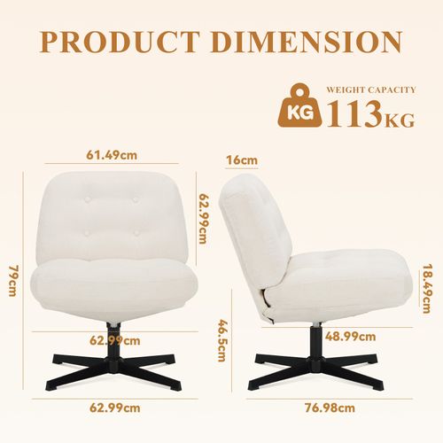 Chaise De Bureau, Assise Large En Mousse Mémoire, Confort Et Soutien, Usage Bureau Et Maison, Blanc