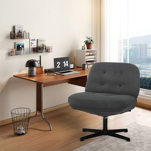 Chaise De Bureau, Assise Large En Mousse Mémoire, Confort Et Soutien, Usage Bureau Et Maison, Gris