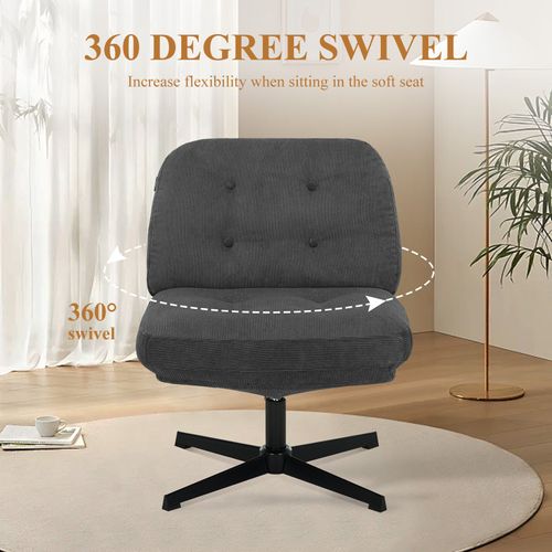 Chaise De Bureau, Assise Large En Mousse Mémoire, Confort Et Soutien, Usage Bureau Et Maison, Gris